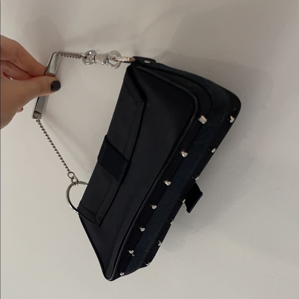 Dior black satin bag crystal embellished handle - Picture 15 of 15